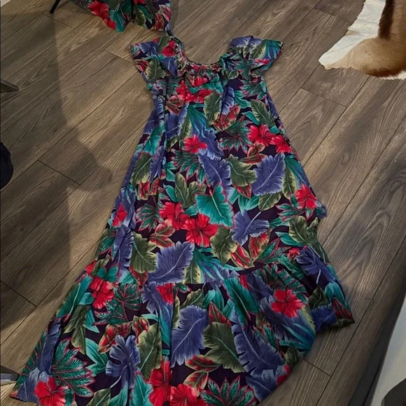 vintage Hilo Hattie Original Hawaiian Muumuu dress in a tropical floral I have 2 - Picture 4 of 12